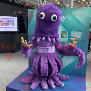 Costume mascotte de Kraken...