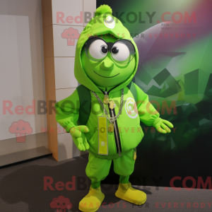 Lime Green Momentum maskot...