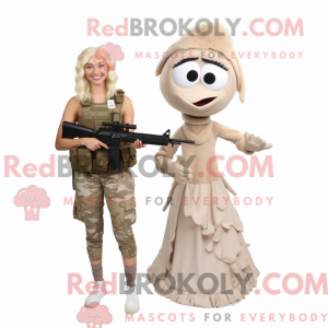 Máscara de Sniper bege...