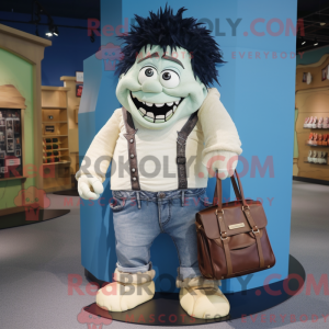 Cream Frankenstein mascot...