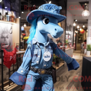Blue Mare maskot...