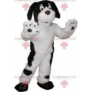 Vit hundmaskot med svarta fläckar - Redbrokoly.com