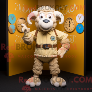 Tan Ram mascotte kostuum...