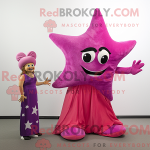 Magenta søstjerne maskot...