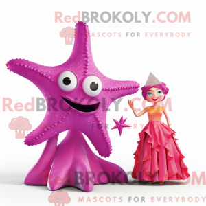 Magenta søstjerne maskot...