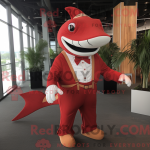 Red Swordfish mascot...