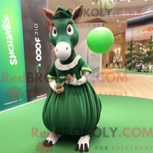 Forest Green Okapi mascot...