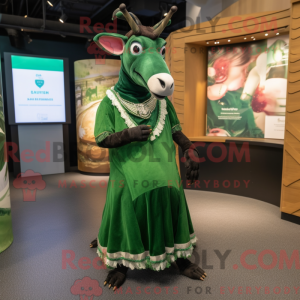 Forest Green Okapi mascot...