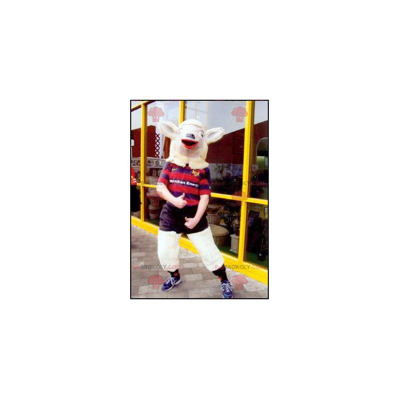 Goat mascot goat goat in sportswear - Redbrokoly.com