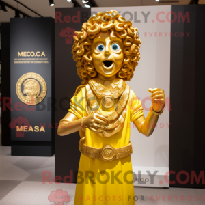 Máscara Gold Medusa com...