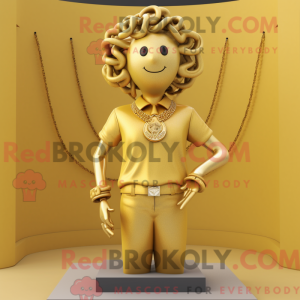 Máscara Gold Medusa com...