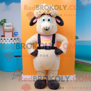 Peach Suffolk Sheep...