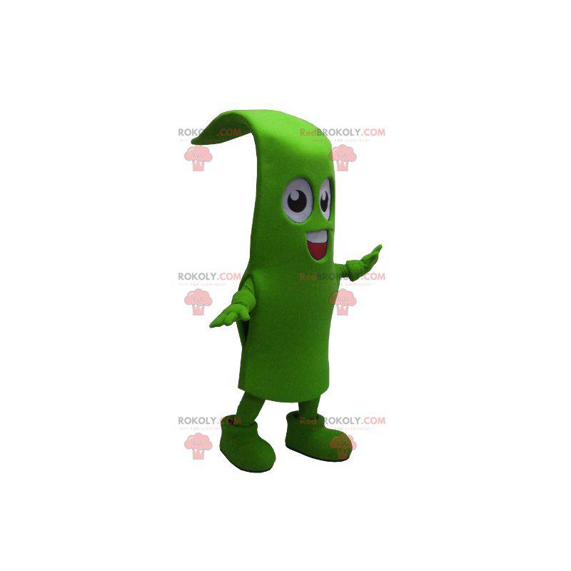 Green bean grass blade mascot - Redbrokoly.com