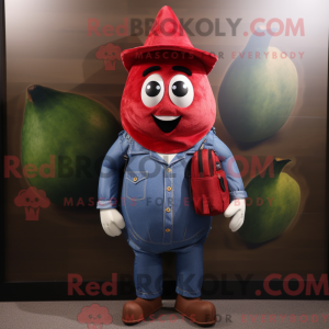 Red Pear-mascottekostuum...