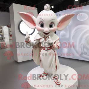 White Elf maskot kostume...
