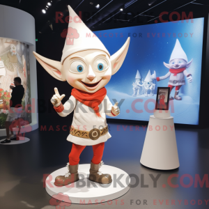 White Elf maskot kostume...