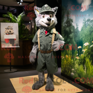 Wolf Maskottchen Kostüm...
