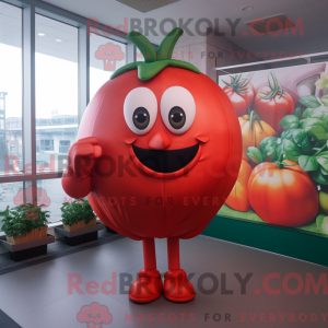 Rød tomat maskot draktfigur...