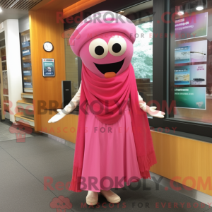 Pink Aglet maskot kostume...