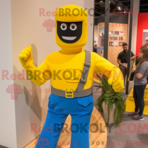 Personaggio mascotte giallo...