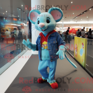 Sky Blue Rat máscara de...