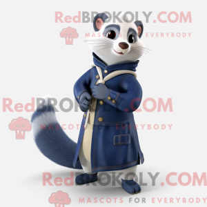 Navy Frettchen Maskottchen...