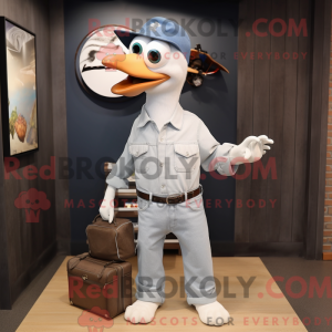 Sølvmåge maskot kostume...
