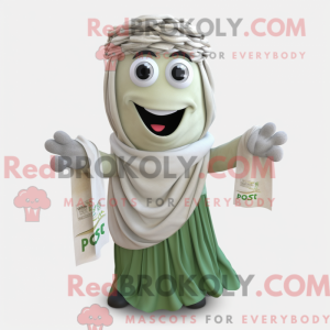 Grå Pesto Pasta maskot...