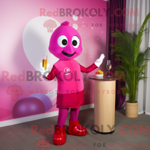 Postava maskota purpurového...