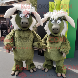 Olive Angora Geit mascotte...