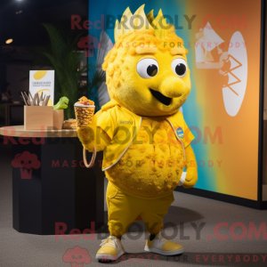 Gul Fish And Chips maskot...