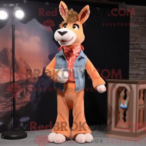 Peach Donkey mascot costume...
