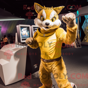 Costume mascotte de Lynx...