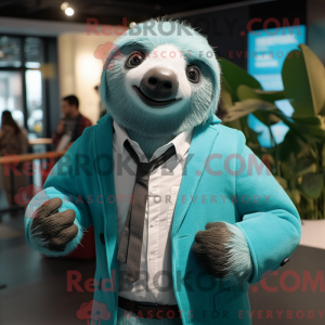 Costume de mascotte de Cyan...
