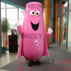 Pink Ray maskot kostume...