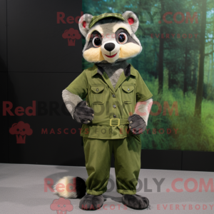 Máscara de Olive Civet com...