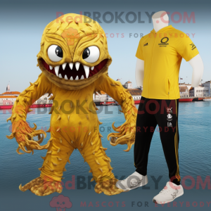 A máscara Gold Kraken...