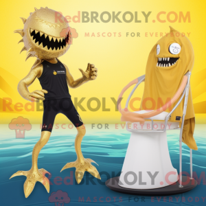 A máscara Gold Kraken...