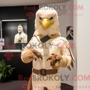Mascotte d Aigle beige...