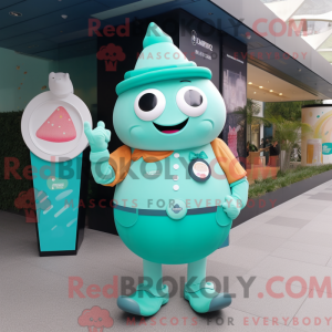 Disfraz de mascota Teal Ice...