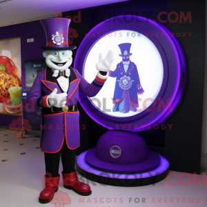 Maskotdraktfigurat Purple...