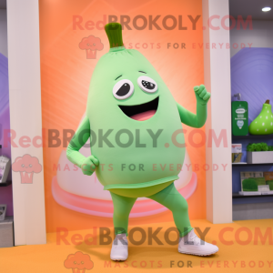 Peach Green Bean mascot...