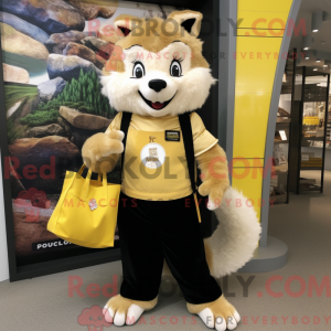 Gold Skunk Maskottchen...