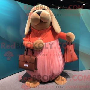 Costume mascotte de Peach...