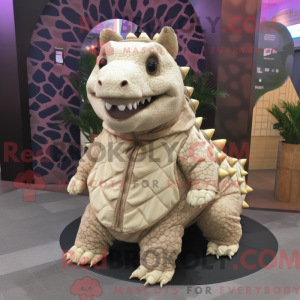 Kremfarget Ankylosaurus...
