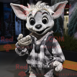 Silver Chupacabra mascot...