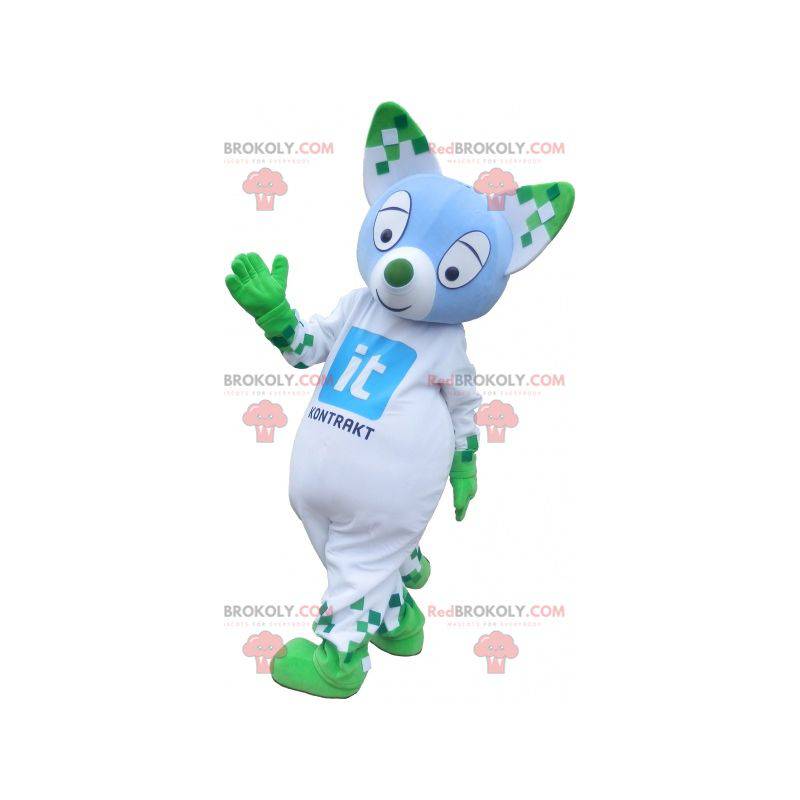 Mascotte gatto colorato con orecchie appuntite - Redbrokoly.com