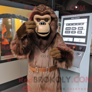 Brown Gorilla mascot...