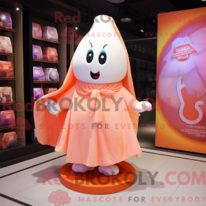 Peach Ghost mascot costume...