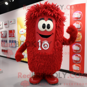 Red Soda Can maskot kostume...